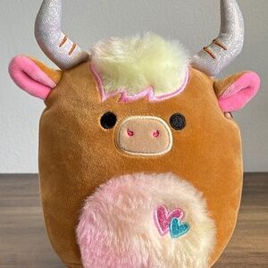 Squishmallows CANDELA HIGHLAND COW 5” Plush Stuffed Animal Valentine’s Hearts